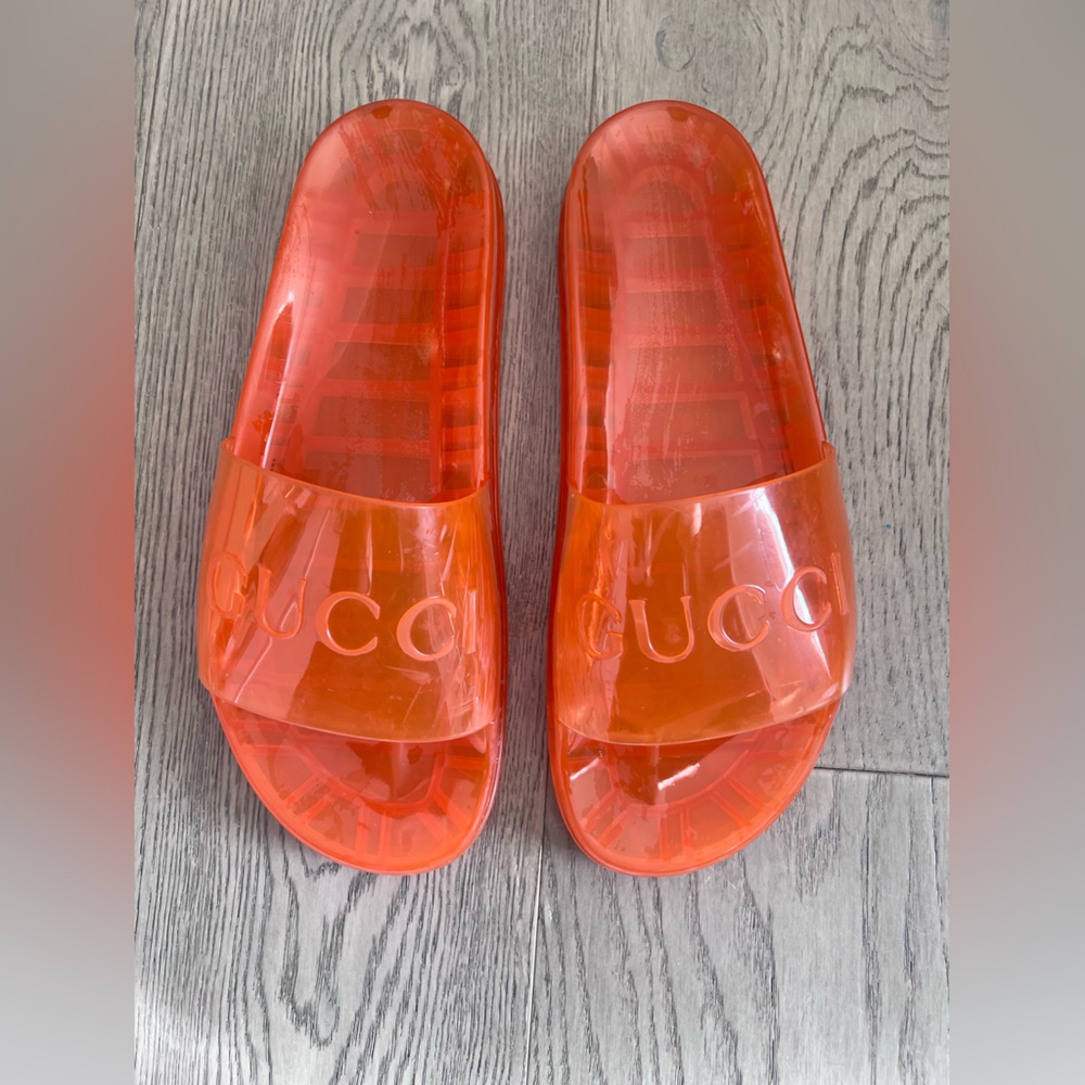 Men’s Gucci Jelly Slides - Size 11 🍊